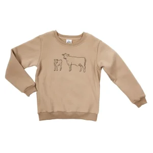 Cowkid Clothing Company Boys Perfect Pair Crewneck Sweatshirt