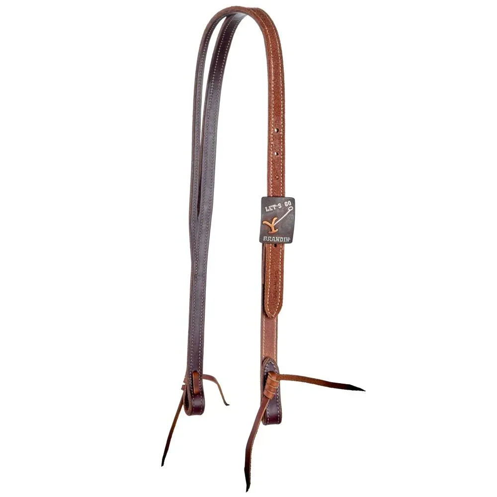 Cowperson Tack 3/4 Inch Lets Go Brandin Roughout Headstall