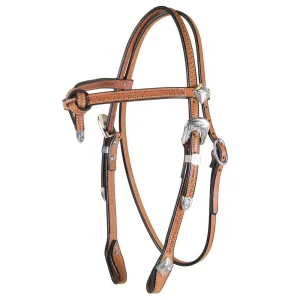 Cowperson Tack Light Oil Futurity Knot Browband Show Headstall
