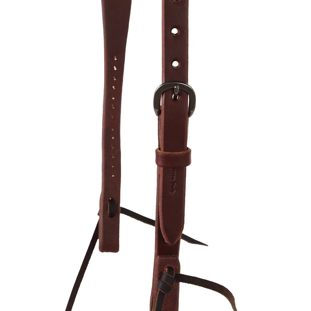 Cowperson Tack Slit Ear Headstall with Fancy Dots - Image 2