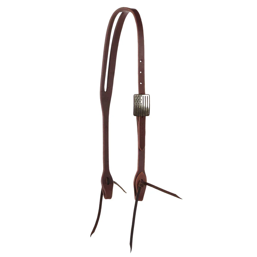 Cowperson Tack Slot Ear Headstall with RCB11 Buckle