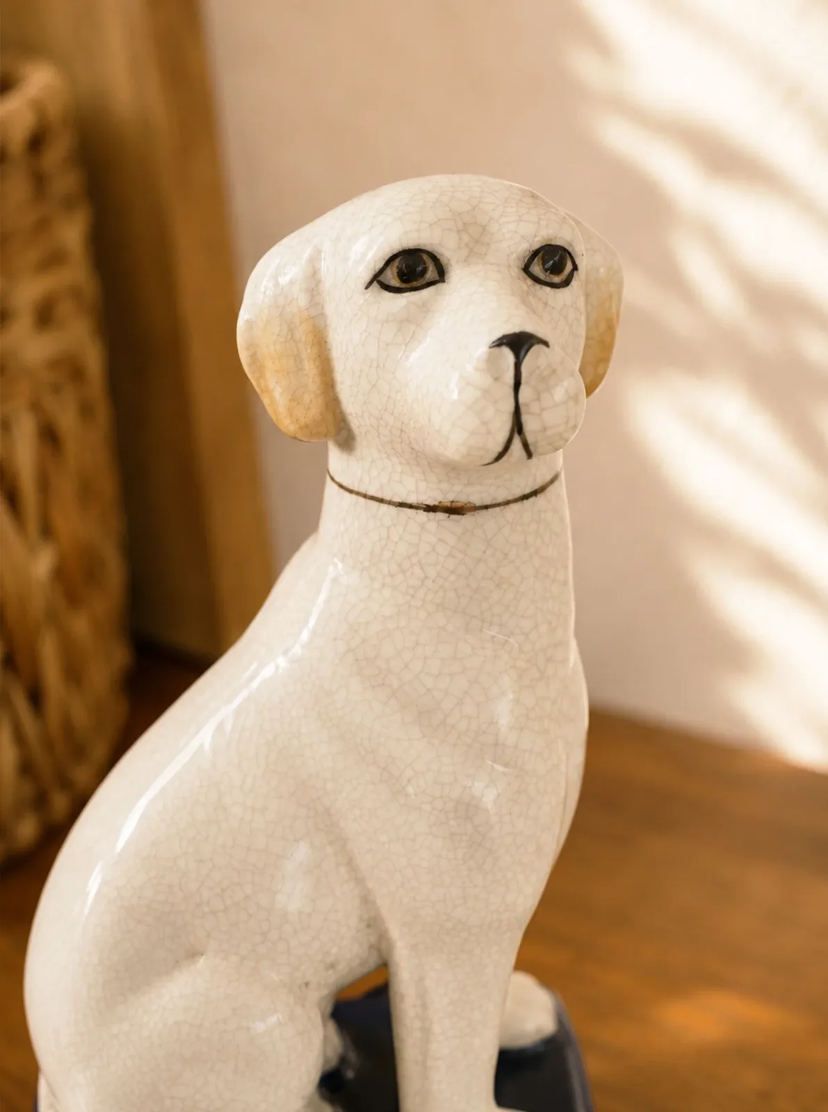CRACKLE GLAZE LABRADOR FIGURINE - Image 2