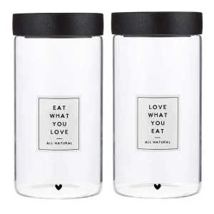 Creative Brands Eat Love Canister Set 2pcs