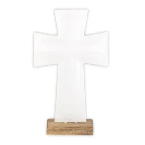 Creative Brands Enamel Standing Cross