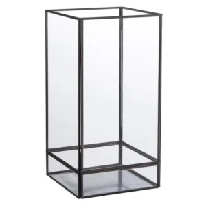 Creative Brands Iron and Glass Lantern