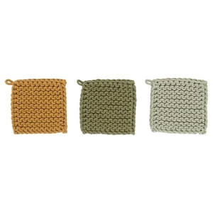 Creative Co-Op Assorted Crocheted Pot Holder