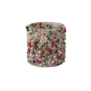 Creative Co-Op Beaded Candle Holder