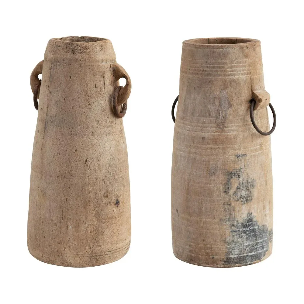 Creative Co-Op Co-Cop Wooden Milk Jug