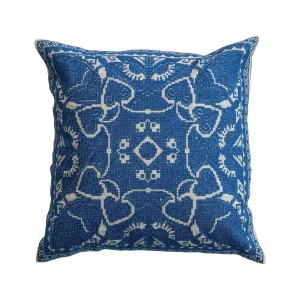 Creative Co-Op Embroidered Square Accent Pillow