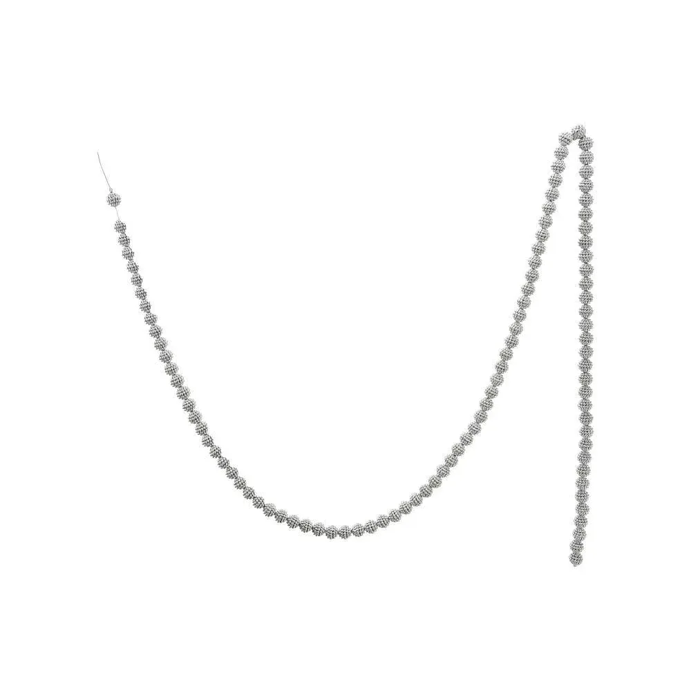Creative Co-Op Gold Plastic Beaded Ball Garland