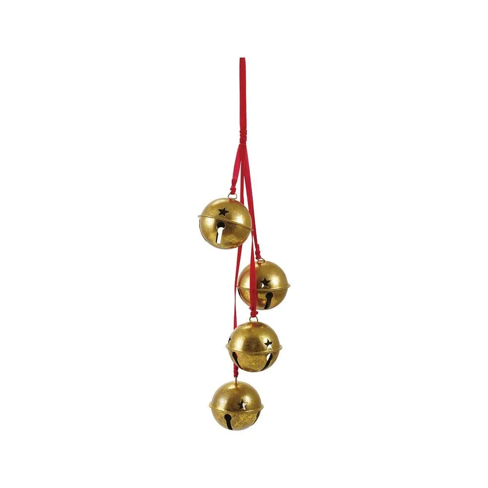 Creative Co-Op Hanging Gold Metal Bells