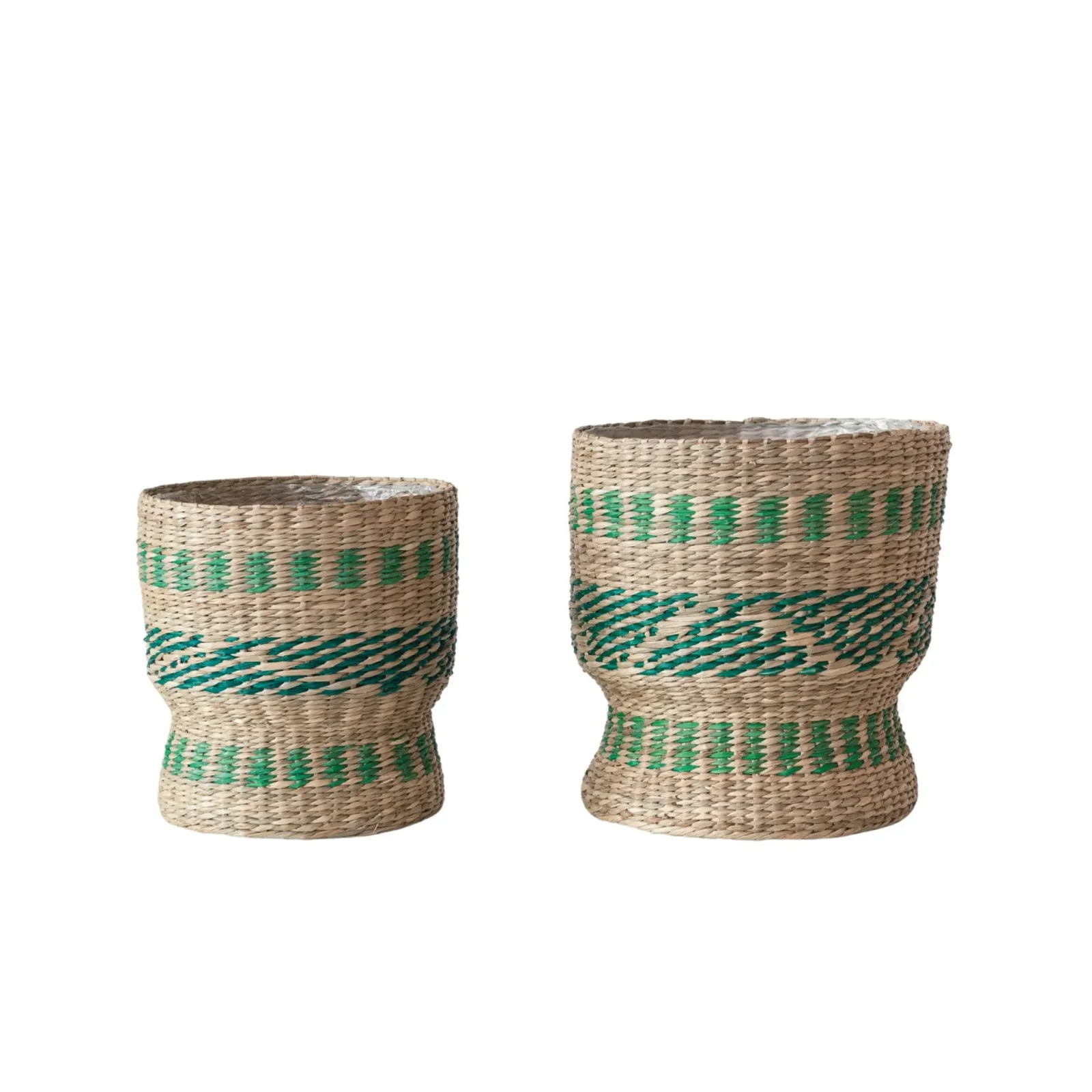 Creative Co-Op Large Seagrass Basket w/Plastic Lining