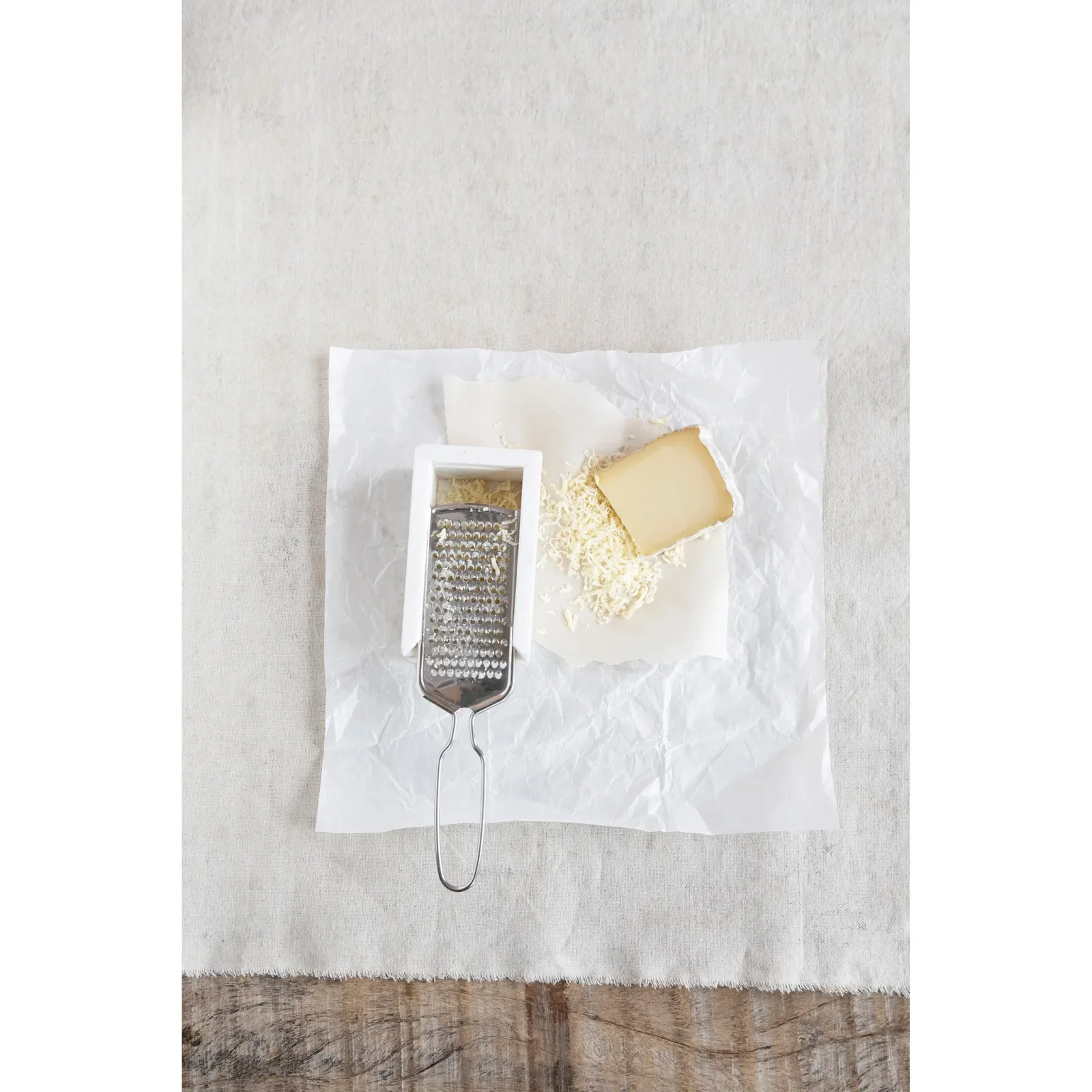 Creative Co-Op Marble and Stainless Steel Grater - Image 2
