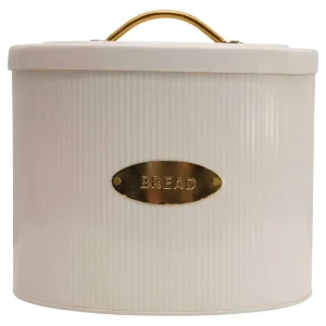 Creative Co-Op Metal Oval Bread Box