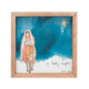 Creative Co-Op O Holly Night Framed Wall Decor