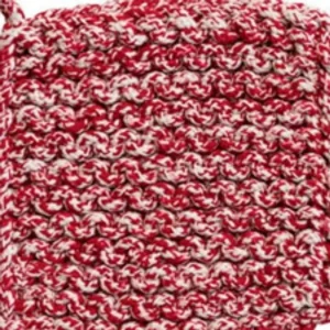 Creative Co-Op Red Melange Crocheted Pot Holder