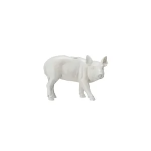Creative Co-Op Resin Pig Taper Holder