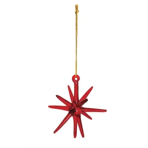 Creative Co-Op Small Red Star Ornament