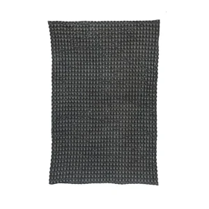 Creative Co-Op Stonewashed Cotton Waffle Weave Tea Towel Charcoal