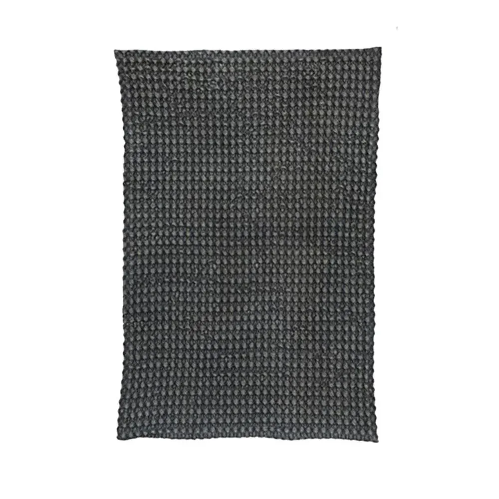 Creative Co-Op Stonewashed Cotton Waffle Weave Tea Towel Charcoal