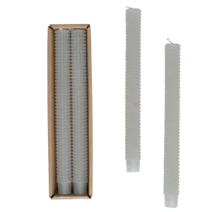 Creative Co-Op Unscented Hobnail Taper Candles