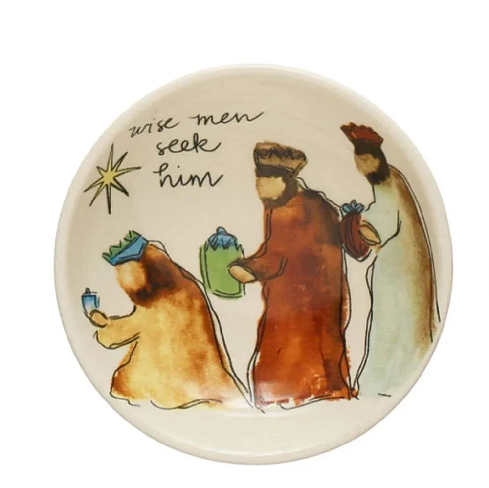 Creative Co-Op Wise Men Seek Him Dish
