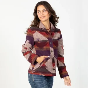 Cripple Creek Alcova Purple Aztec Jacket