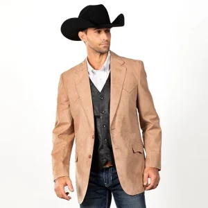 Cripple Creek Micro Suede Camel Sportcoat44R