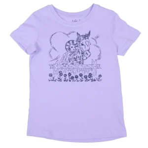 Cruel Denim Girl's Lilac Cowgirl Tee Shirt