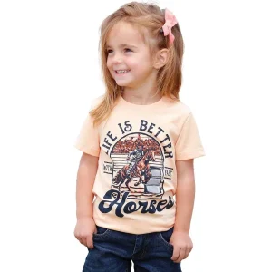 Cruel Denim Girl's Peach Life Is Better Tee Shirt