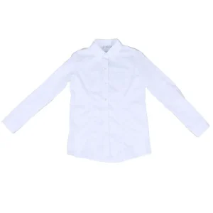 Cruel Denim Girl's White Solid Long Sleeve Shirt