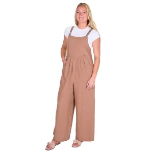 Cruel Denim Women's Brown Woven Jumpsuit