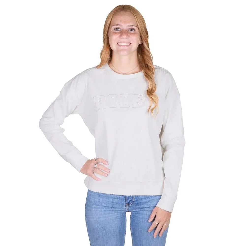 Cruel Denim Women's Cream Rodeo Sweatshirt
