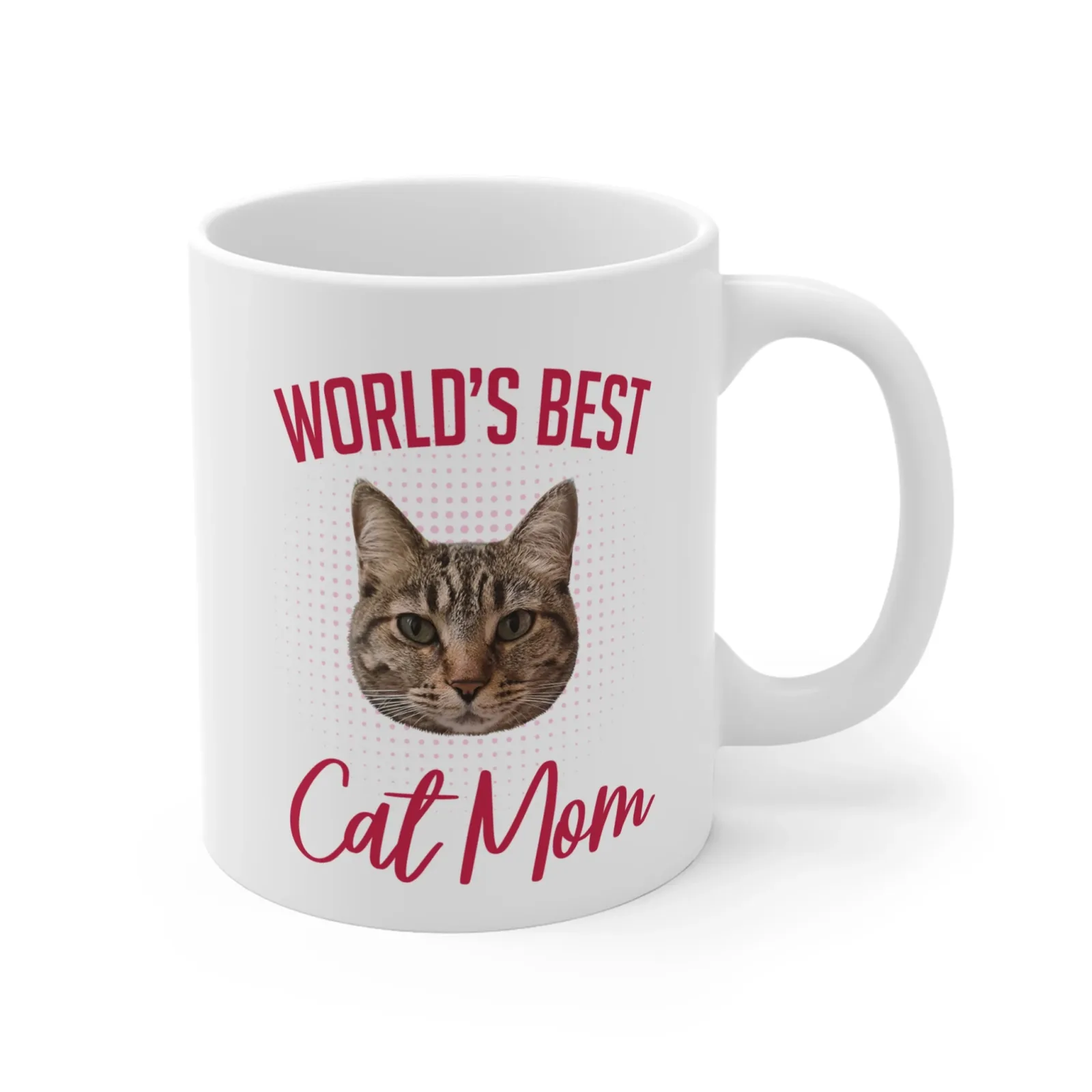 Customizable World's Best Cat Mom Cat Mug - Image 2