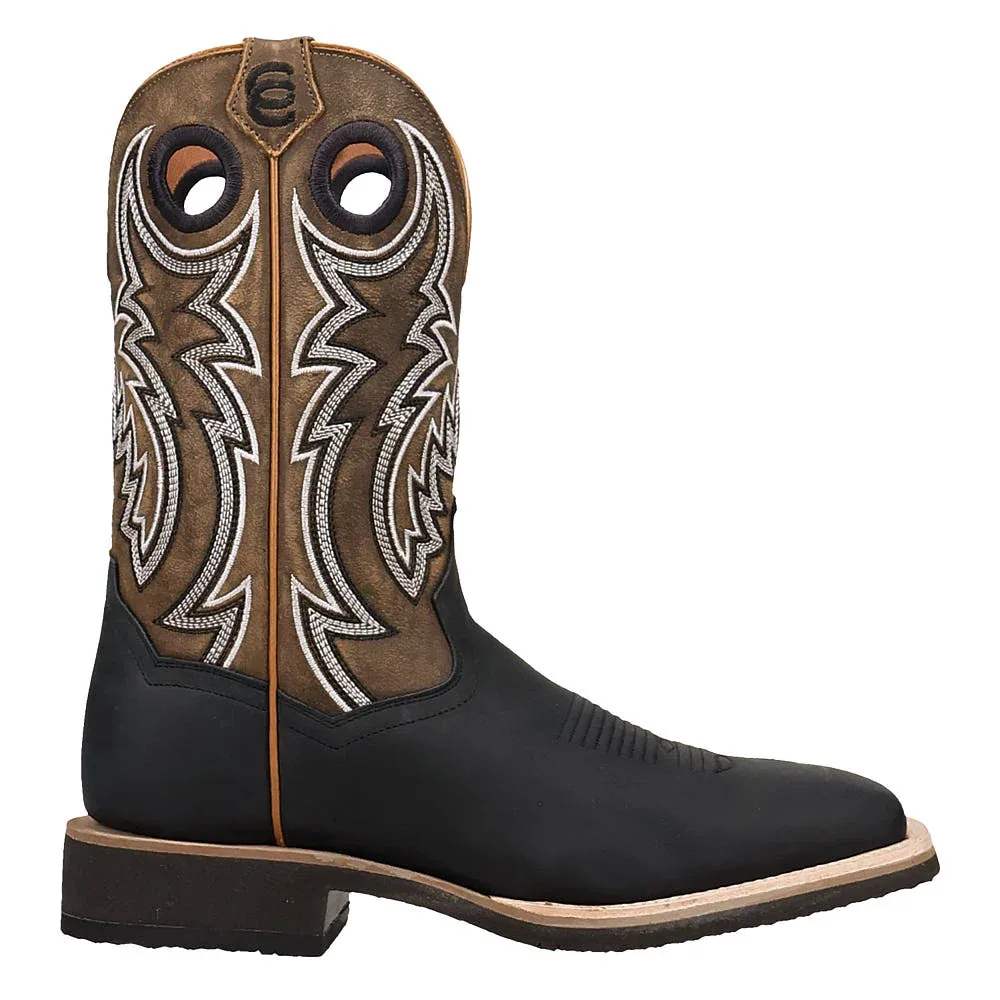 Dan Post Men's Royston Black Vamp 11in Tan Top - Image 2