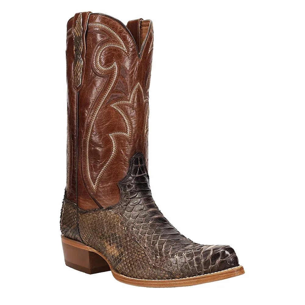 Dan Post Men's Stryke Bay Apache Snake Skin 13in Brown Top Boots