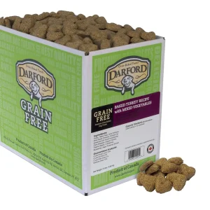 Darford Grain Free Baked Turkey w/Mixed Vegetables Bulk Dog Biscuits - 15 lb Bag