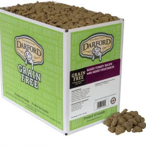 Darford Grain Free Baked Turkey w/Mixed Vegetables Mini's Bulk Dog Biscuits - 15 lb Bag
