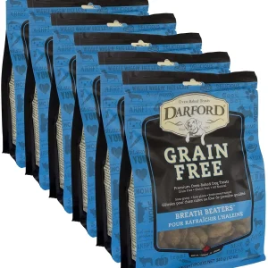 Darford Grain Free Breath Beaters Dog Biscuit Treats - 12 oz - Case of 6