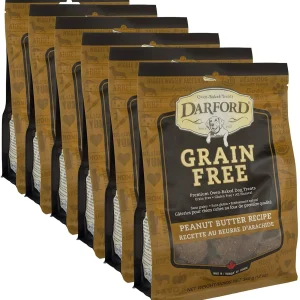 Darford Grain Free Peanut Butter Recipe Dog Biscuit Treats - 12 oz - Case of 6