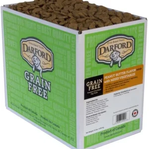 Darford Grain Free Peanut Butter w/Mixed Vegetables Mini's Bulk Dog Biscuits - 15 lb Bag
