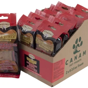Darford Junior Mega Bacon Bones Display Box Dog Biscuits - 12 Count