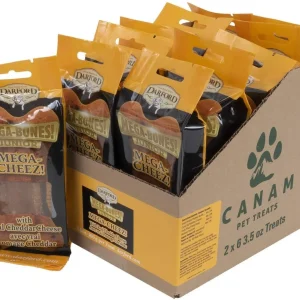 Darford Junior Mega Cheez Bones Display Box Dog Biscuits - 12 Count