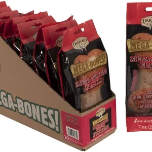Darford Mega Bacon Bones Display Box Dog Biscuits - 10 Count