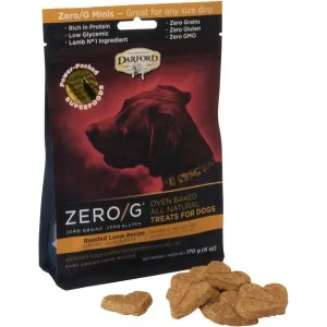 Darford Zero/G Roasted Lamb Mini's Dog Bisuits - 6 oz - Case of 6
