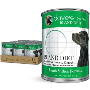 Dave's Restricted Diet Bland Lamb & Rice Dinner Canned Dog Food 12ea/13 oz