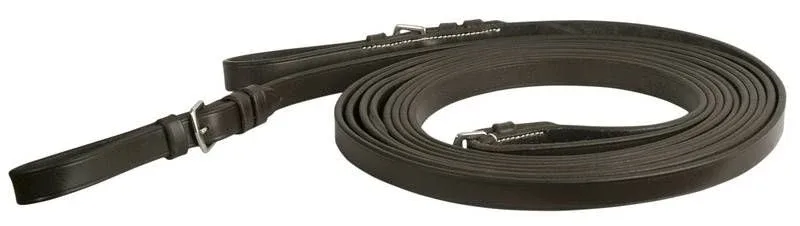 DaVinci Leather Draw Reins 5/8in x 108in Dk Brown
