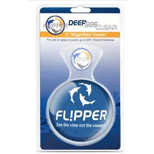 DeepSee Clear Magnified Magnetic Aquarium Viewer 4" - Flipper