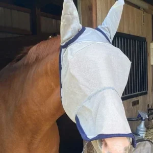 Defender Fly Mask Long Nose with Ears and Reflec