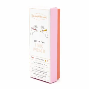 Designworks Ink Designwork Two Set Colorblock Pen Set Rosewood Blush